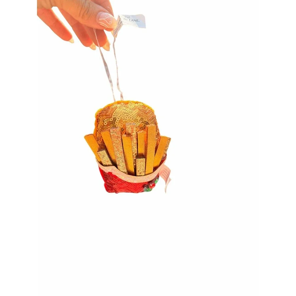 Holiday Lane Foodie & Spirits Sequined Fries Ornament